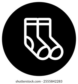 Editable socks vector icon. Clothing, fashion, apparel. Part of a big icon set family. Perfect for web and app interfaces, presentations, infographics, etc