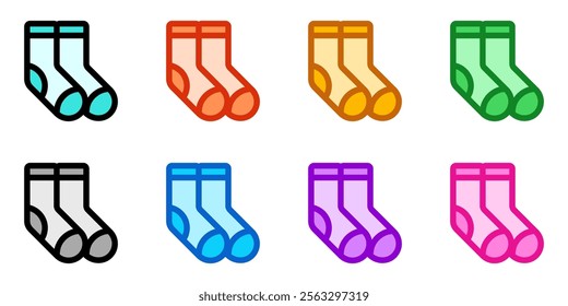 Editable socks vector icon. Clothing, fashion, apparel. Part of a big icon set family. Perfect for web and app interfaces, presentations, infographics, etc