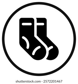 Editable socks vector icon. Clothing, fashion, apparel. Part of a big icon set family. Perfect for web and app interfaces, presentations, infographics, etc