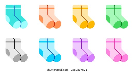 Editable socks vector icon. Clothing, fashion, apparel. Part of a big icon set family. Perfect for web and app interfaces, presentations, infographics, etc