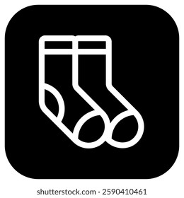 Editable socks vector icon. Clothing, fashion, apparel. Part of a big icon set family. Perfect for web and app interfaces, presentations, infographics, etc