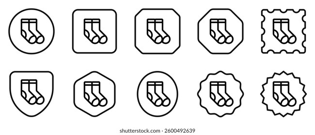 Editable socks vector icon. Clothing, fashion, apparel. Part of a big icon set family. Perfect for web and app interfaces, presentations, infographics, etc