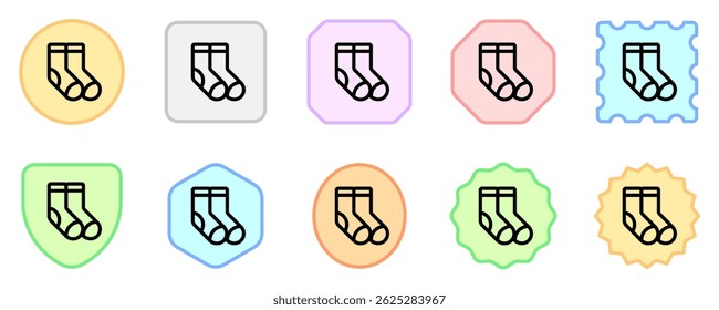 Editable socks vector icon. Clothing, fashion, apparel. Part of a big icon set family. Perfect for web and app interfaces, presentations, infographics, etc