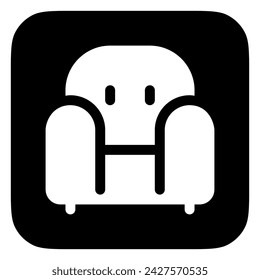 Editable sofa, chair vector icon. Part of a big icon set family. Perfect for web and app interfaces, presentations, infographics, etc