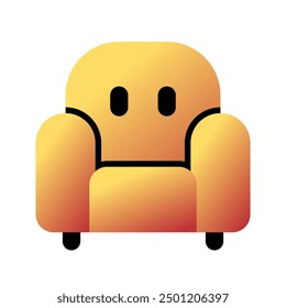 Editable sofa, chair vector icon. Part of a big icon set family. Perfect for web and app interfaces, presentations, infographics, etc