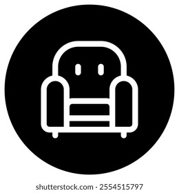 Editable sofa, chair vector icon. Part of a big icon set family. Perfect for web and app interfaces, presentations, infographics, etc