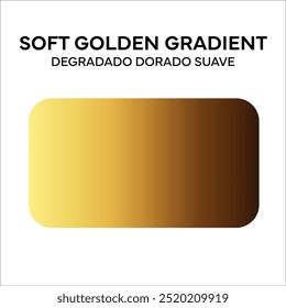 efeito de gradiente dourado suave editável