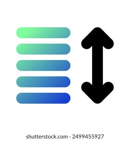 Editable sort data vector icon. Part of a big icon set family. Perfect for web and app interfaces, presentations, infographics, etc