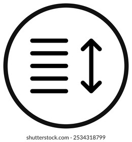 Editable sort data vector icon. Part of a big icon set family. Perfect for web and app interfaces, presentations, infographics, etc