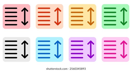 Editable sort data vector icon. Part of a big icon set family. Perfect for web and app interfaces, presentations, infographics, etc