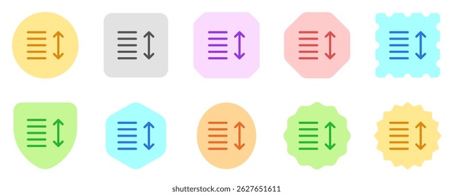 Editable sort data vector icon. Part of a big icon set family. Perfect for web and app interfaces, presentations, infographics, etc