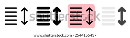 Editable sort data vector icon. Part of a big icon set family. Perfect for web and app interfaces, presentations, infographics, etc