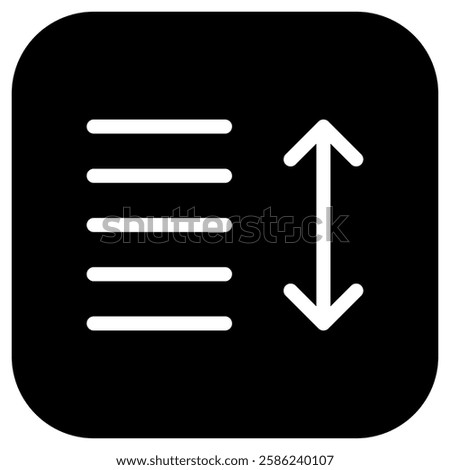 Editable sort data vector icon. Part of a big icon set family. Perfect for web and app interfaces, presentations, infographics, etc