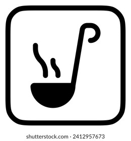 Editable soup laddle vector icon. Food, restaurant. Part of a big icon set family. Perfect for web and app interfaces, presentations, infographics, etc