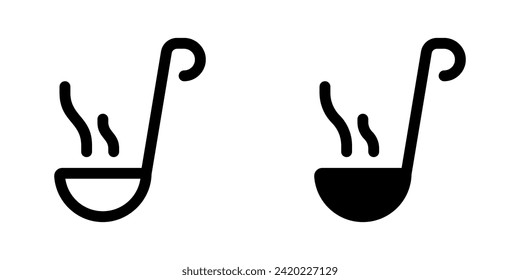 Editable soup laddle vector icon. Food, restaurant. Part of a big icon set family. Perfect for web and app interfaces, presentations, infographics, etc