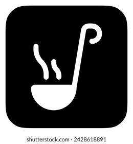 Editable soup laddle vector icon. Food, restaurant. Part of a big icon set family. Perfect for web and app interfaces, presentations, infographics, etc