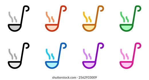 Editable soup laddle vector icon. Food, restaurant. Part of a big icon set family. Perfect for web and app interfaces, presentations, infographics, etc