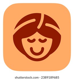 Editable spa lady vector icon. Wellness, spa, relaxation. Part of a big icon set family. Perfect for web and app interfaces, presentations, infographics, etc