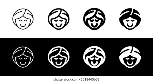Editable spa lady vector icon. Wellness, spa, relaxation. Part of a big icon set family. Perfect for web and app interfaces, presentations, infographics, etc