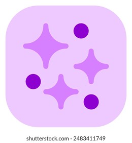 Editable sparkle and bubble vector icon. Part of a big icon set family. Perfect for web and app interfaces, presentations, infographics, etc