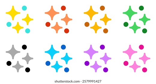 Editable sparkle and bubble vector icon. Part of a big icon set family. Perfect for web and app interfaces, presentations, infographics, etc