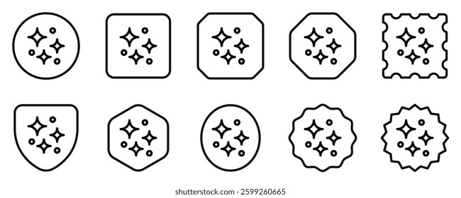 Editable sparkle and bubble vector icon. Part of a big icon set family. Perfect for web and app interfaces, presentations, infographics, etc