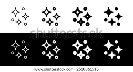 Editable sparkle and bubble vector icon. Part of a big icon set family. Perfect for web and app interfaces, presentations, infographics, etc