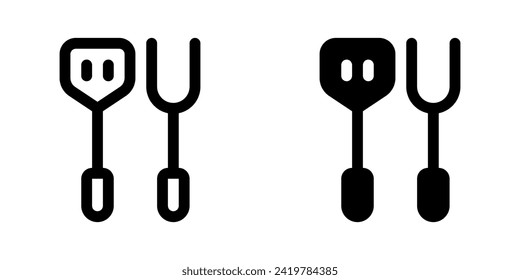 Editable spatula, bbq fork vector icon. Part of a big icon set family. Perfect for web and app interfaces, presentations, infographics, etc
