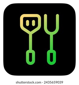 Editable spatula, bbq fork vector icon. Part of a big icon set family. Perfect for web and app interfaces, presentations, infographics, etc