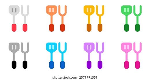 Editable spatula, bbq fork vector icon. Part of a big icon set family. Perfect for web and app interfaces, presentations, infographics, etc