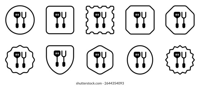 Editable spatula, bbq fork vector icon. Part of a big icon set family. Perfect for web and app interfaces, presentations, infographics, etc