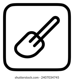 Editable spatula, turner, spreader vector icon. Bakery, cooking, appliances, kitchenware, food. Part of a big icon set family. Perfect for web and app interfaces, presentations, infographics, etc