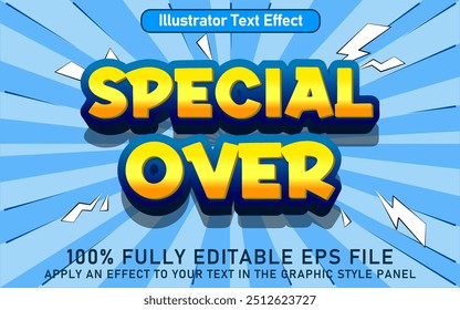 EDITABLE SPECIAL OVER TEXT EFFECT EPS FILE