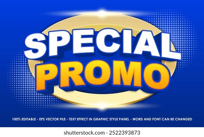 Editable Special Promo 3D Text Effect