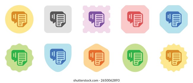 Reconhecimento de fala editável, ícone do vetor de transcrição. Tecnologia de IA, inteligência artificial. Parte de uma grande família de conjuntos de ícones. Perfeito para interfaces web e app, apresentações, infográficos, etc