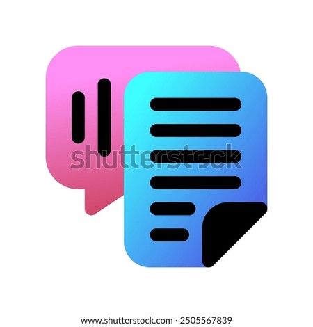 Editable speech recognition, transcription vector icon. AI technology, artificial intelligence. Part of a big icon set family. Perfect for web and app interfaces, presentations, infographics, etc