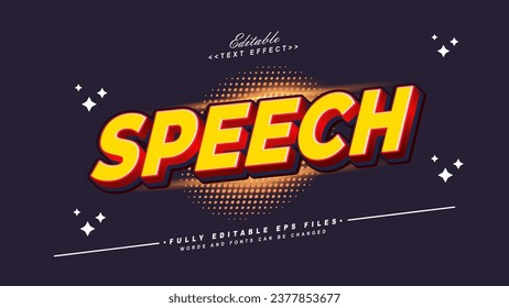 efecto de texto de voz editable.logo de tifografía