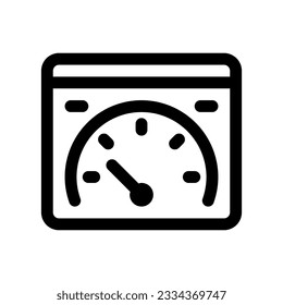 Editable speed test, website, performance, vector icon. Part of a big icon set family. Perfect for web and app interfaces, presentations, infographics, etc