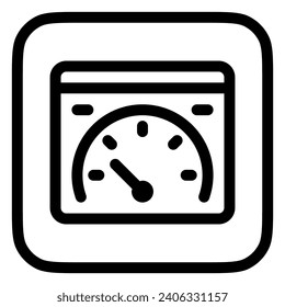 Editable speed test, website, performance, vector icon. Part of a big icon set family. Perfect for web and app interfaces, presentations, infographics, etc