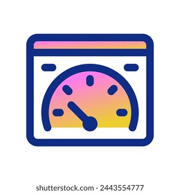Editable speed test, website, performance, vector icon. Part of a big icon set family. Perfect for web and app interfaces, presentations, infographics, etc