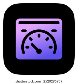 Editable speed test, website, performance, vector icon. Part of a big icon set family. Perfect for web and app interfaces, presentations, infographics, etc