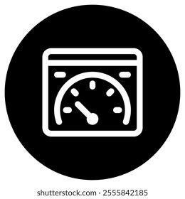 Editable speed test, website, performance, vector icon. Part of a big icon set family. Perfect for web and app interfaces, presentations, infographics, etc