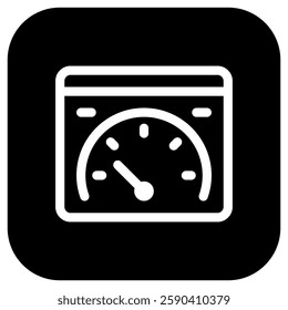 Editable speed test, website, performance, vector icon. Part of a big icon set family. Perfect for web and app interfaces, presentations, infographics, etc