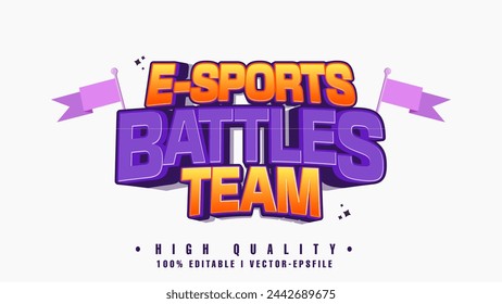editable sports battles text effect.typhography logo