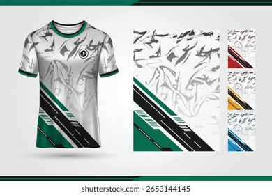 Editable Sports Jersey Vector Template | Front and Back Mockup for Football, Cricket, Basketball, Esports | Print-Ready EPS Design.