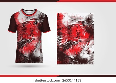 Editable Sports Jersey Vector Template | Front and Back Mockup for Football, Cricket, Basketball, Esports | Print-Ready EPS Design.