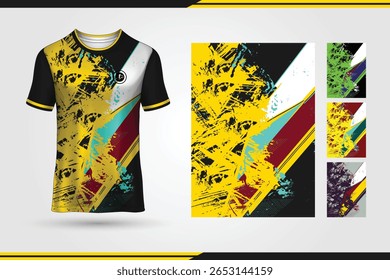 Editable Sports Jersey Vector Template | Front and Back Mockup for Football, Cricket, Basketball, Esports | Print-Ready EPS Design.