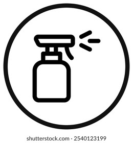 Ícone de vetor de frasco de spray editável. Barbearia, estilo de vida, preparação. Parte de uma grande família de conjuntos de ícones. Perfeito para interfaces web e app, apresentações, infográficos, etc