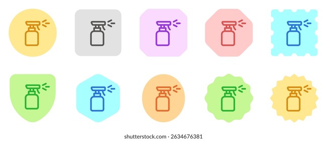 Editable spray bottle vector icon. Barbershop, lifestyle, grooming. Part of a big icon set family. Perfect for web and app interfaces, presentations, infographics, etc