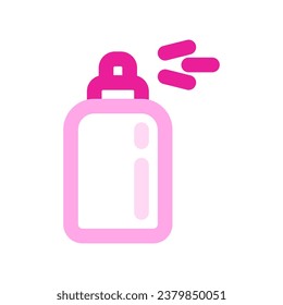 Icono de vector de perfume de aerosol editable. Barbería, estilo de vida, preparación. Parte de una familia de iconos grandes. Perfecto para interfaces web y de aplicaciones, presentaciones, infografías, etc
